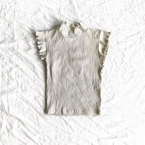 Zara Turtle neck, short sleeve ribbed material